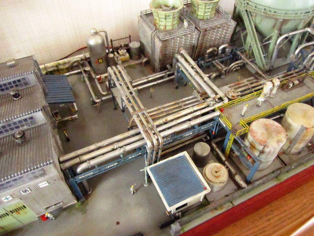 コンビナート工場 情景ジオラマ ジオラマ 工場 1⁄150 コンビナート