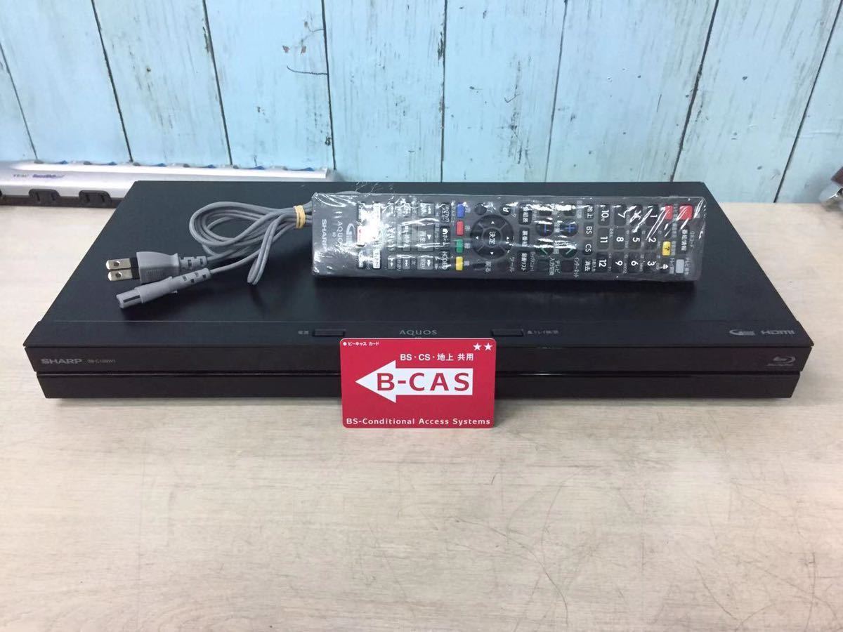 SHARP 2B-C10BW1，ブルーレイレコーダー 2019年製 HDD BD再生OK 140s