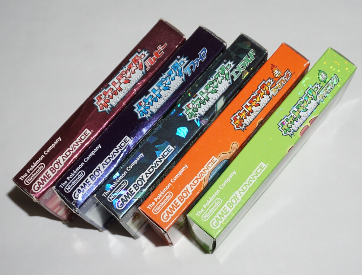 53 割引 ゲームボーイアドバンスソフト ポケットモンスターシリーズ Gba 5本セット 箱 説明書付 Entretetizei Com Br