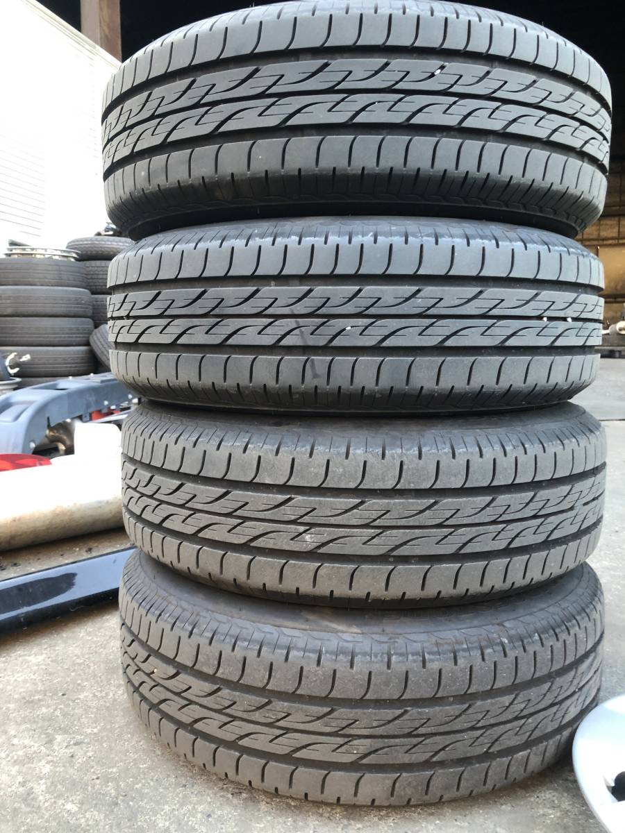 H17年 E11 ノート 純正タイヤ 175/65R14 鉄ホイールキャップ付