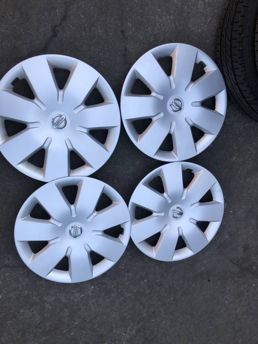 H17年 E11 ノート 純正タイヤ 175/65R14 鉄ホイールキャップ付