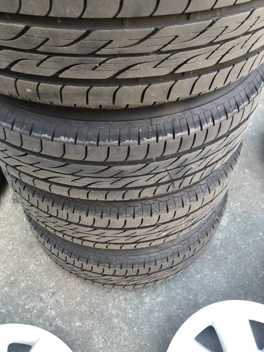 H17年 E11 ノート 純正タイヤ 175/65R14 鉄ホイールキャップ付