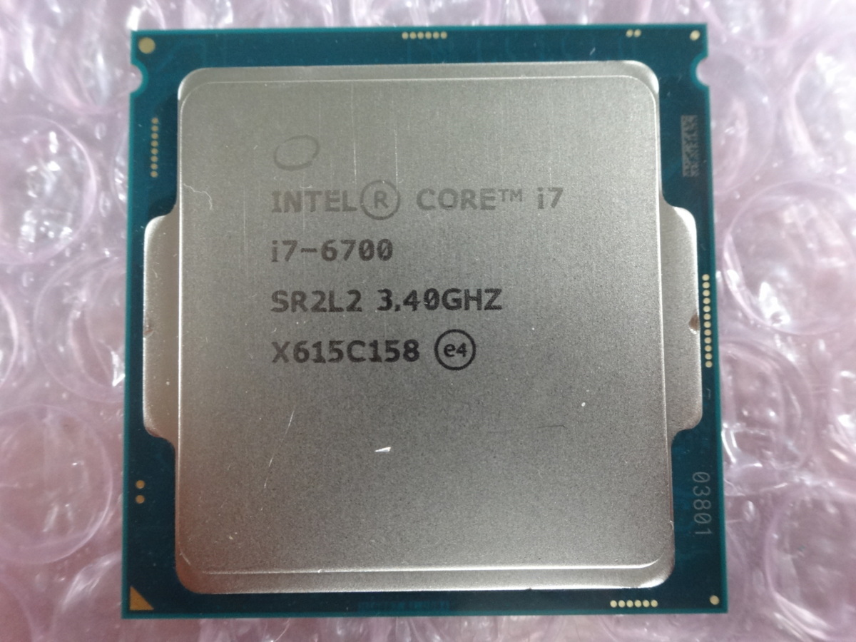Core i7-6700 (Skylake) 3.4GHz SR2L2 LGA1151 中古 H7658