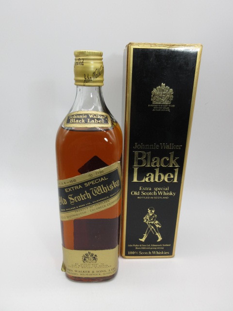 80年代 未開封古酒【Johnnie Walker Extra special Black Label 750ml