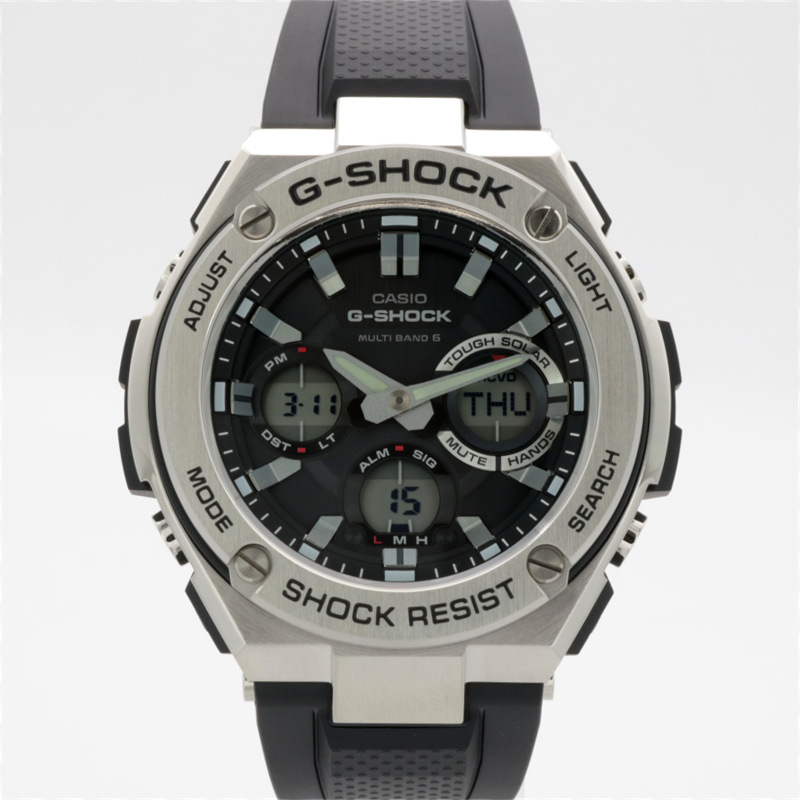 カシオ / CASIO 腕時計 G-SHOCK G-STEEL GST-W110-1AJF クォーツ 電波ソーラー 20BAR フルオートカレンダー 未使用B / M0227
