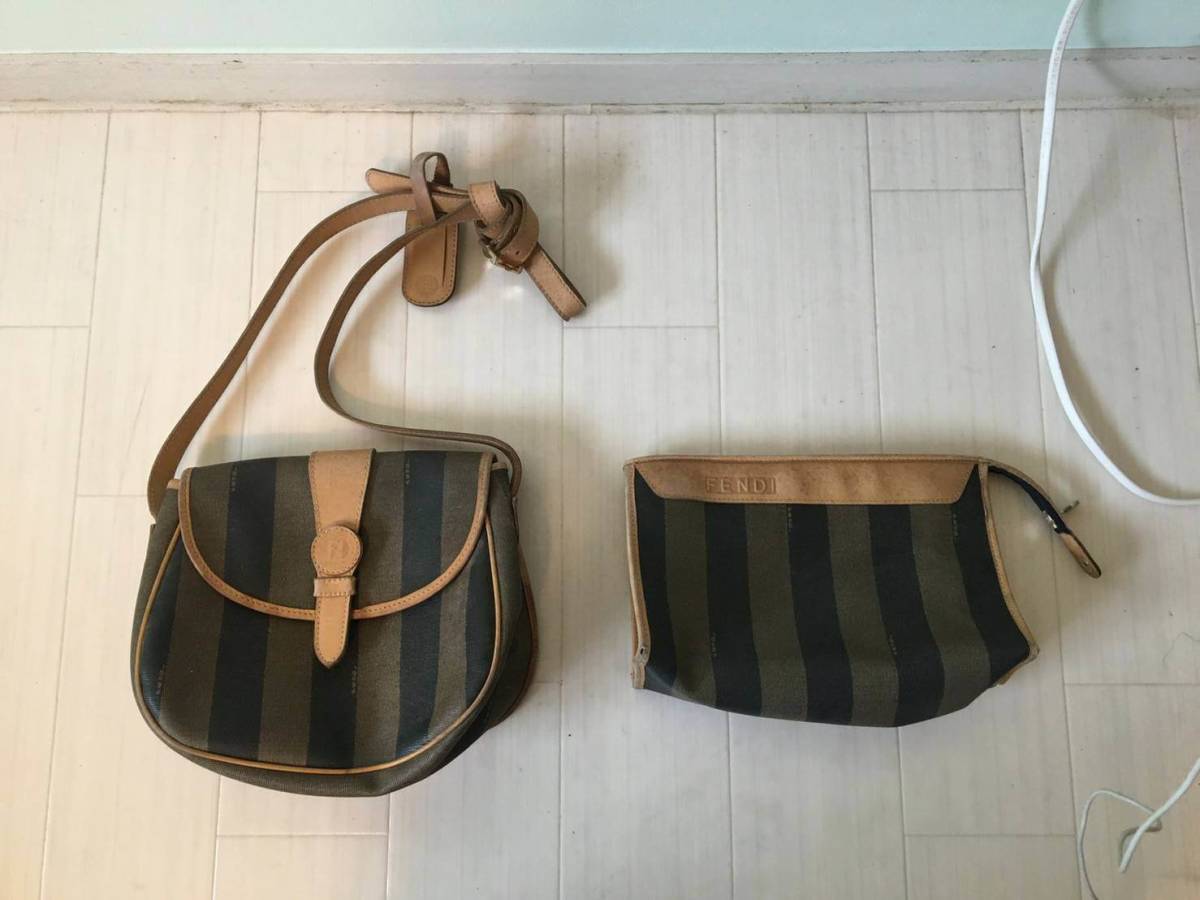 レア FENDI フェンディ ショルダーバック & セカンドバック 