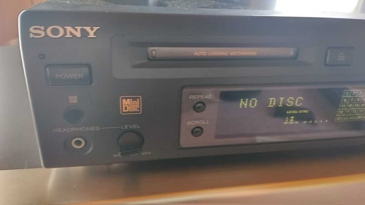 SONY MDデッキ MDS-S37 ソニー MDプレイヤー⁄レコーダー(リモコン付属