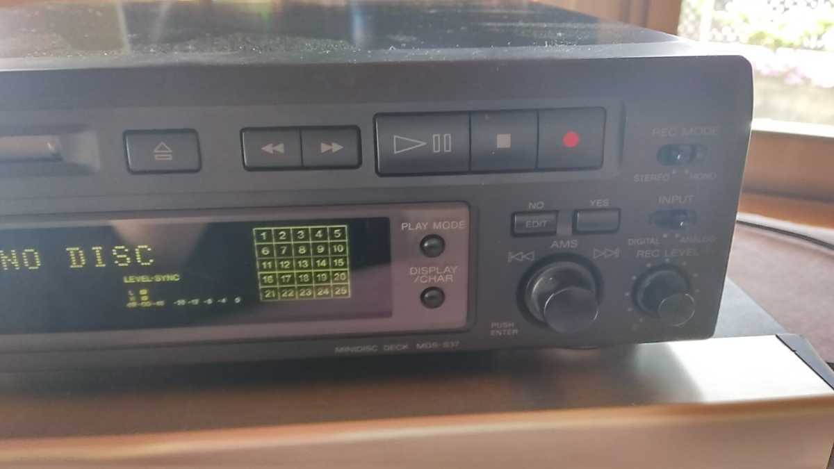 SONY MDデッキ MDS-S37 ソニー MDプレイヤー⁄レコーダー(リモコン付属
