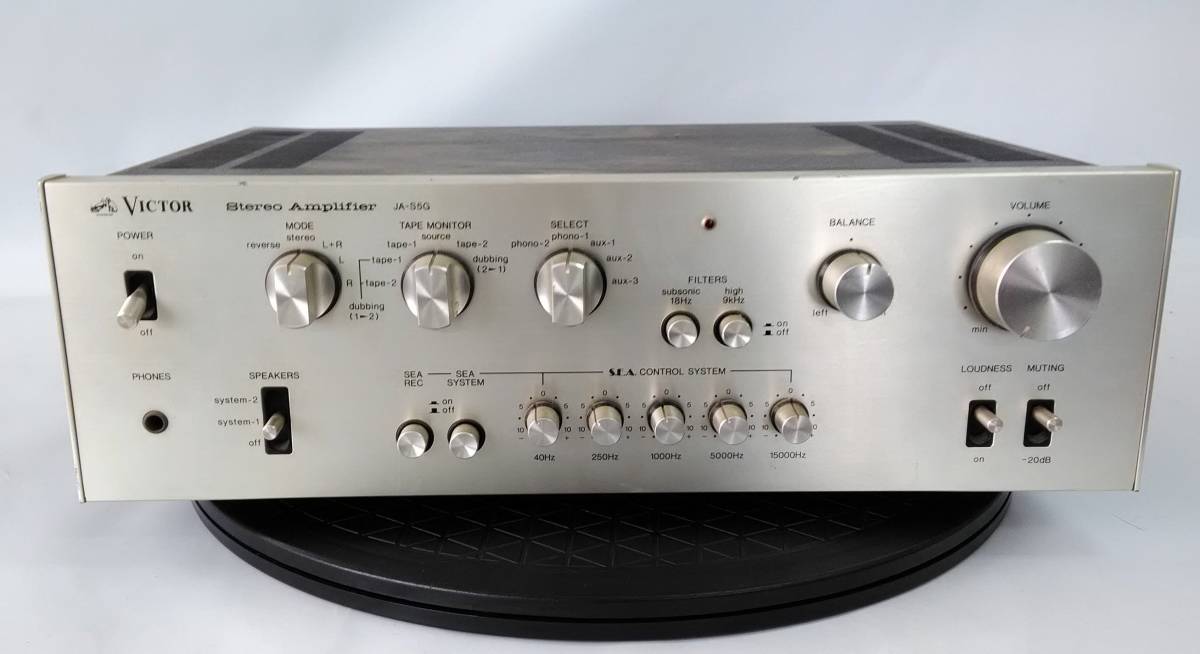 Victor ステレオアンプ JA-S5G 作動品 ○ビクター Victor ステレオアンプ○JA-S5G○本体のみ。通電のみ確認の