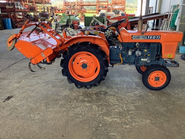 L1501 クボタ トラクター 2WD ロータリー RS1351 15馬力 付き