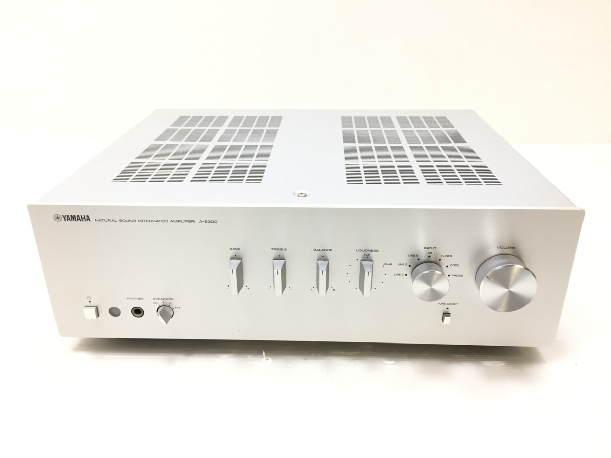 ヤマハ YAMAHA A-S300 プリメインアンプ オーディオ 音響機器 シルバー