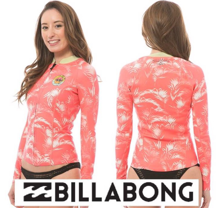 最終★BILLABONG 長袖タッパー 1㍉★ウェットスーツ レディース