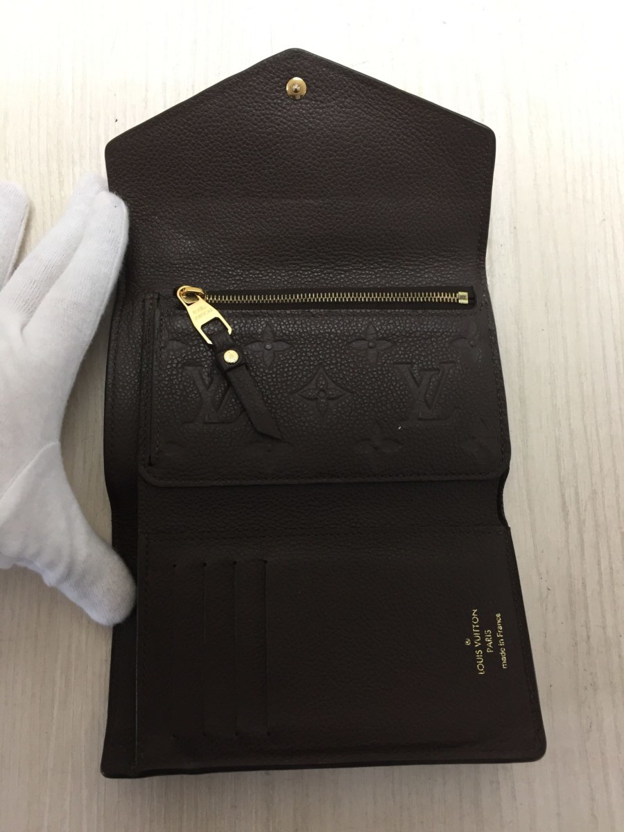 LOUIS VUITTON◆ポルトフォイユ・キュリユーズコンパクト_モノグラムアンプラント/レザー/BRW/M60543 アンプラント ルイヴィトン 使用わずか LOUIS VUITTON キュリユーズコンパクトの通販