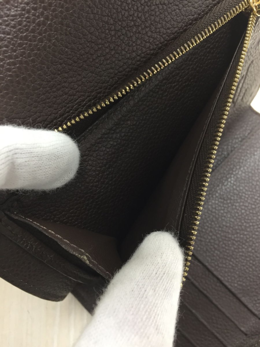 LOUIS VUITTON◆ポルトフォイユ・キュリユーズコンパクト_モノグラムアンプラント/レザー/BRW/M60543 アンプラント ルイヴィトン 使用わずか LOUIS VUITTON キュリユーズコンパクトの通販