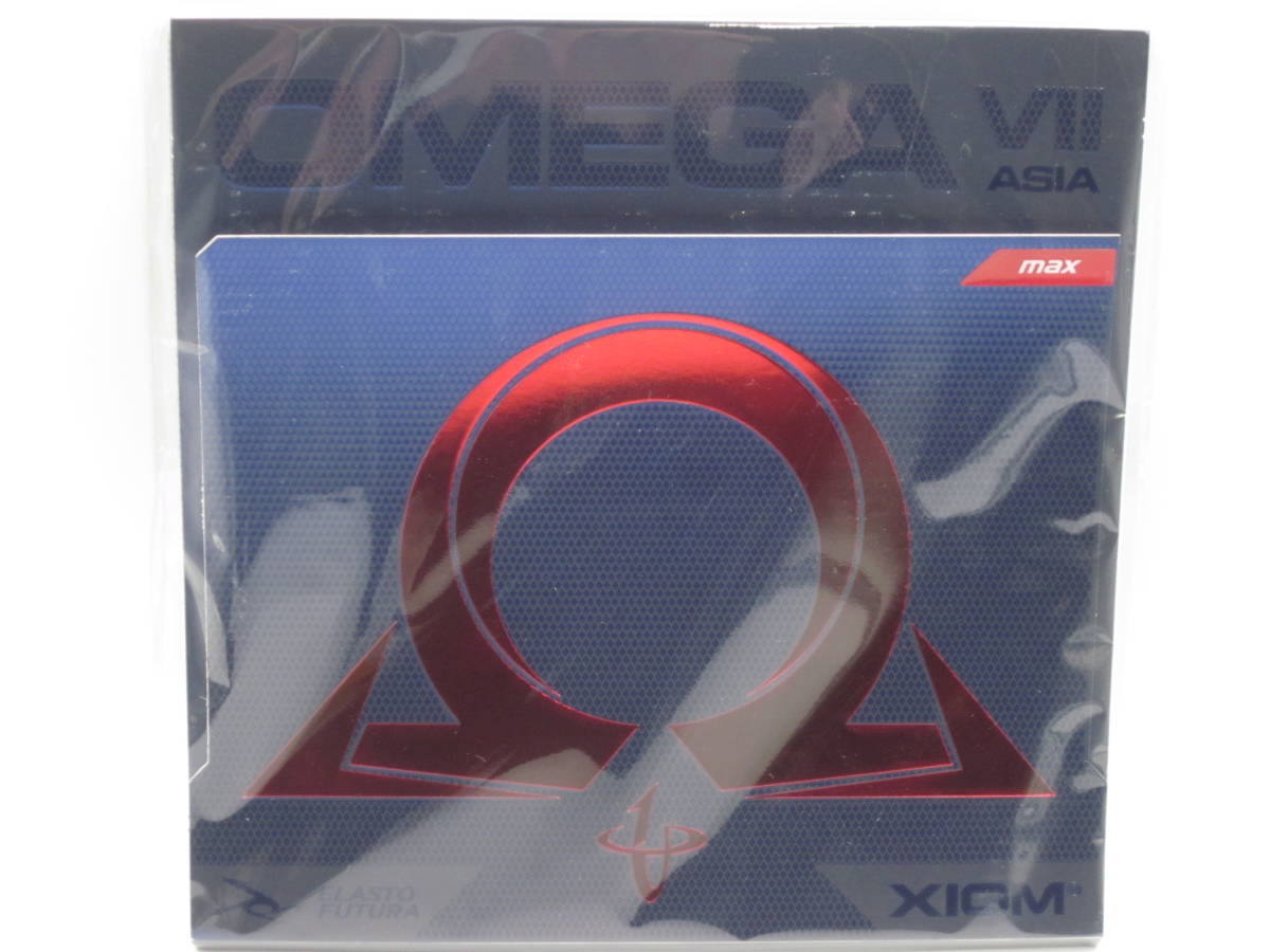 卓球　ラバー XIOM OMEGAⅦ　オメガ７ アジア RED　MAX　新品 未開封-21-