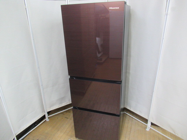 JAKN2225/冷蔵庫/大型/3ドア/右開き/ブラウン/ドアアラーム/ハイセンス 
