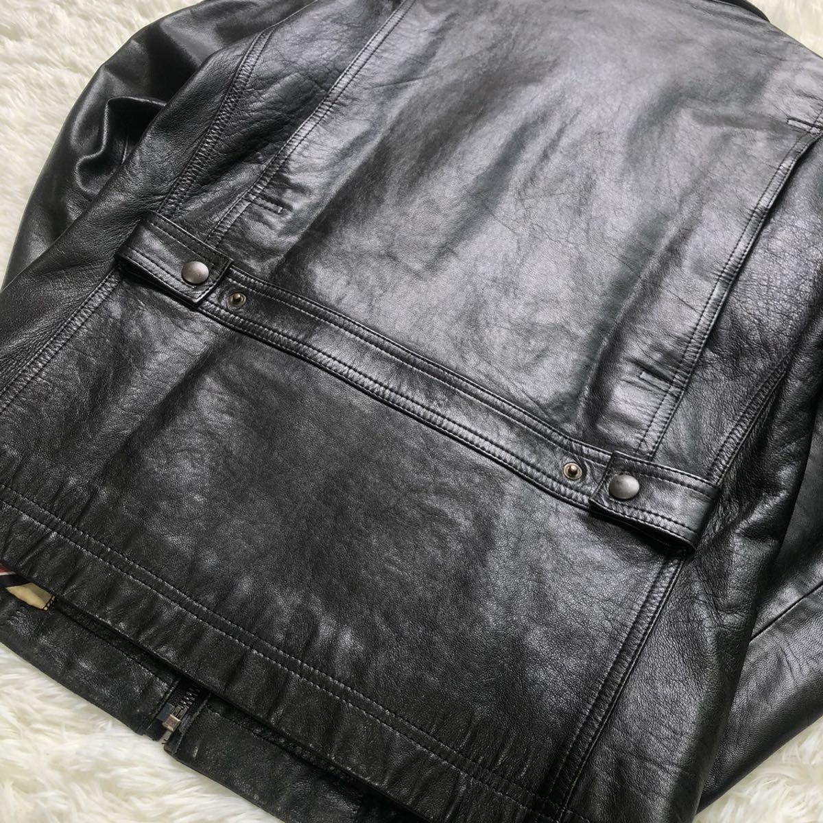 隠れた裏地のお洒落さ】ポールスミス:Paul Smith 羊革 ラムレザー 