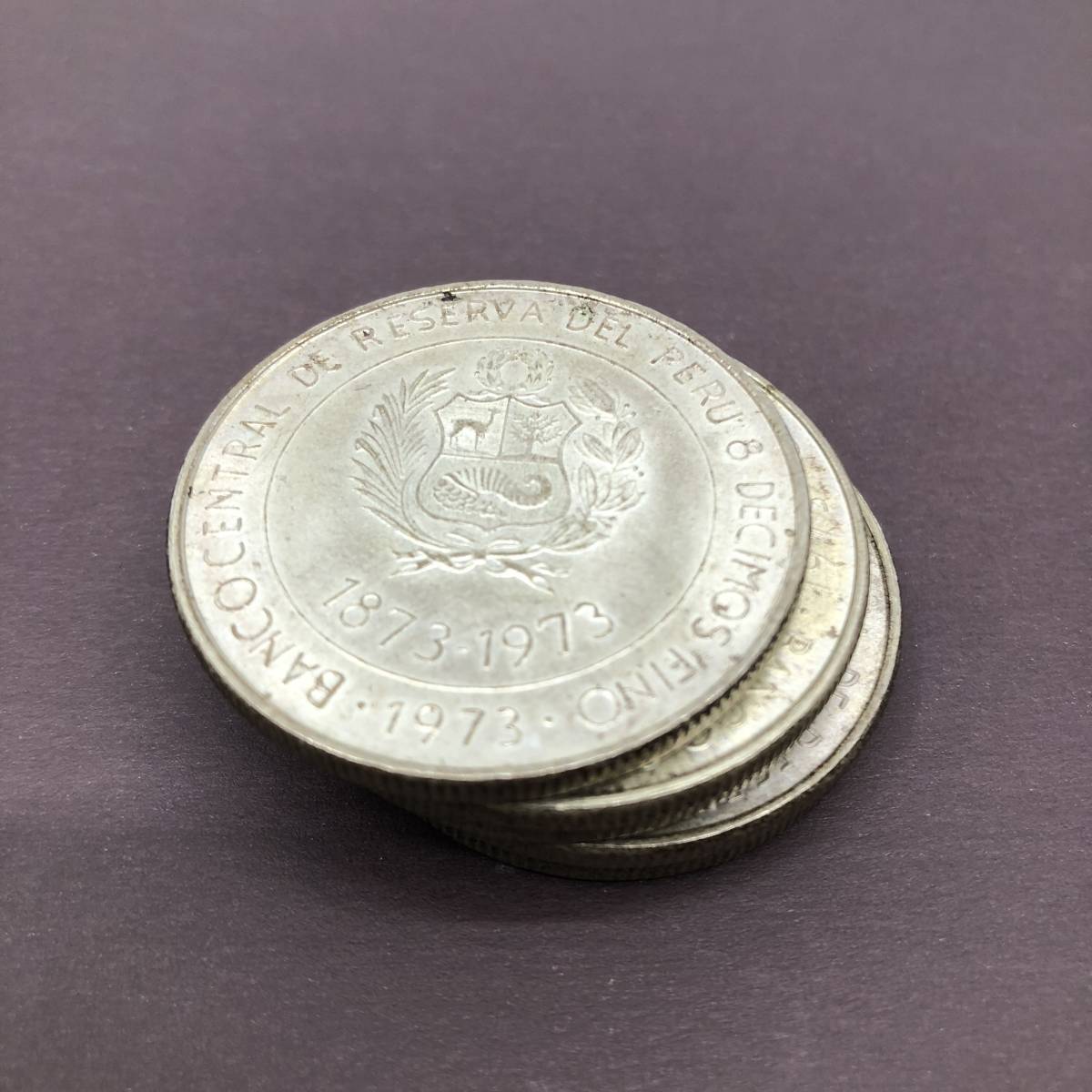 1973年 銀貨 100ソル銀貨 ペルー (日本 修好 1973) Yahoo!オークション