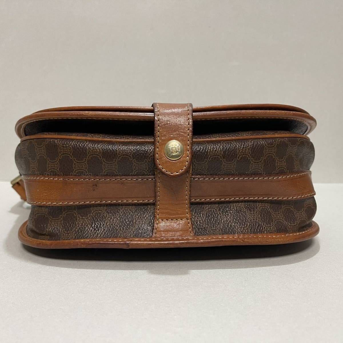 ☆CELINE オールド セリーヌ マカダム柄 ショルダーバッグ ポシェット
