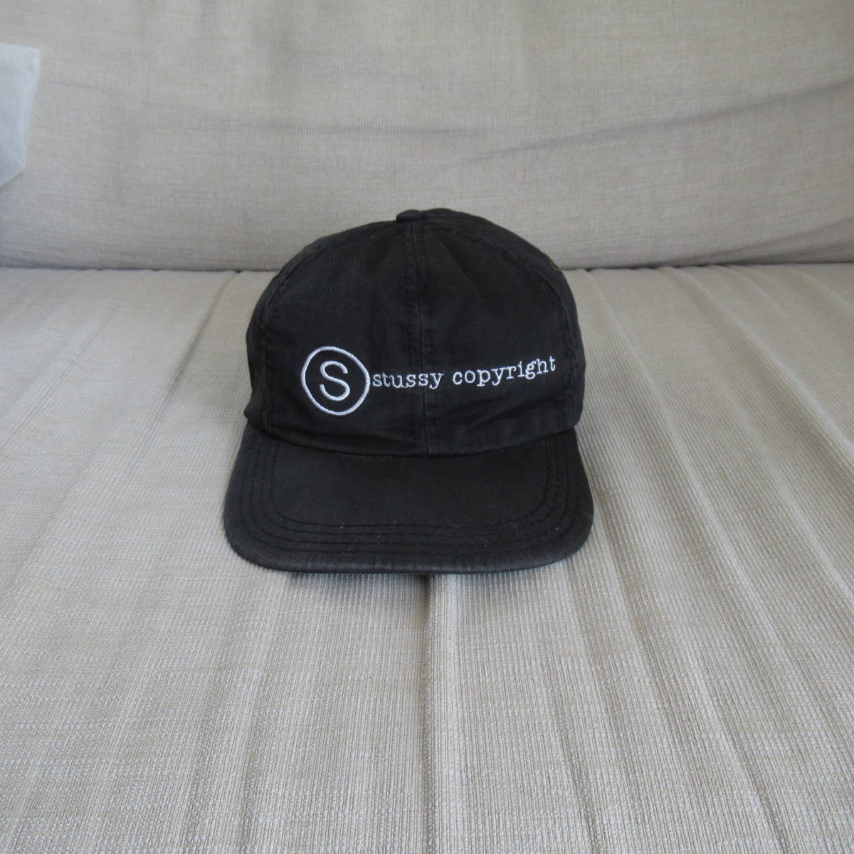 90s stussy OLD STUSSY モノグラム ハット オールドステューシー 紺タグ