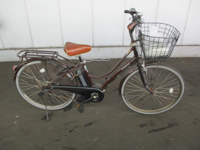 国内メーカー電動アシスト自転車、ヤマハパス、使用感ありますがおしゃれな茶色フロントバスケット付いてます、お安く乗って下さい！