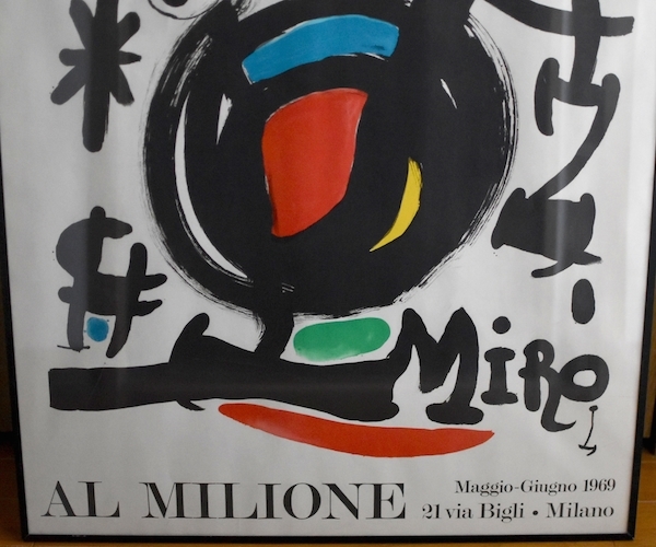 1969年 ジョアン・ミロ - ポスター art] ジョアン・ミロ JOAN MIRO 1969 リトグラフ刷 ポスター(石版画