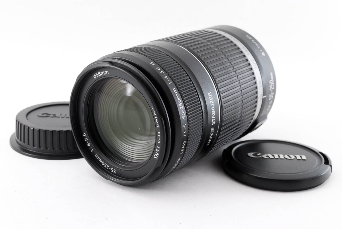 極上品 キャノン CANON EF-S 55-250mm IS STM 極上品・完動品Canon