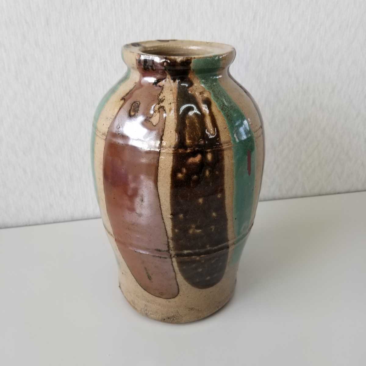 P0904 佐久間賢作 益子焼 花瓶 花器 花生 花入 【公式通販】