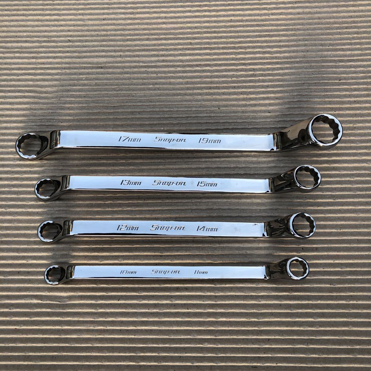 Snap-on XOM 10～19ｍｍ 4本セット(1011/1214/1315/1719) 60°オフセット メガネレンチ ディープオフセット USA スナップオン snapon
