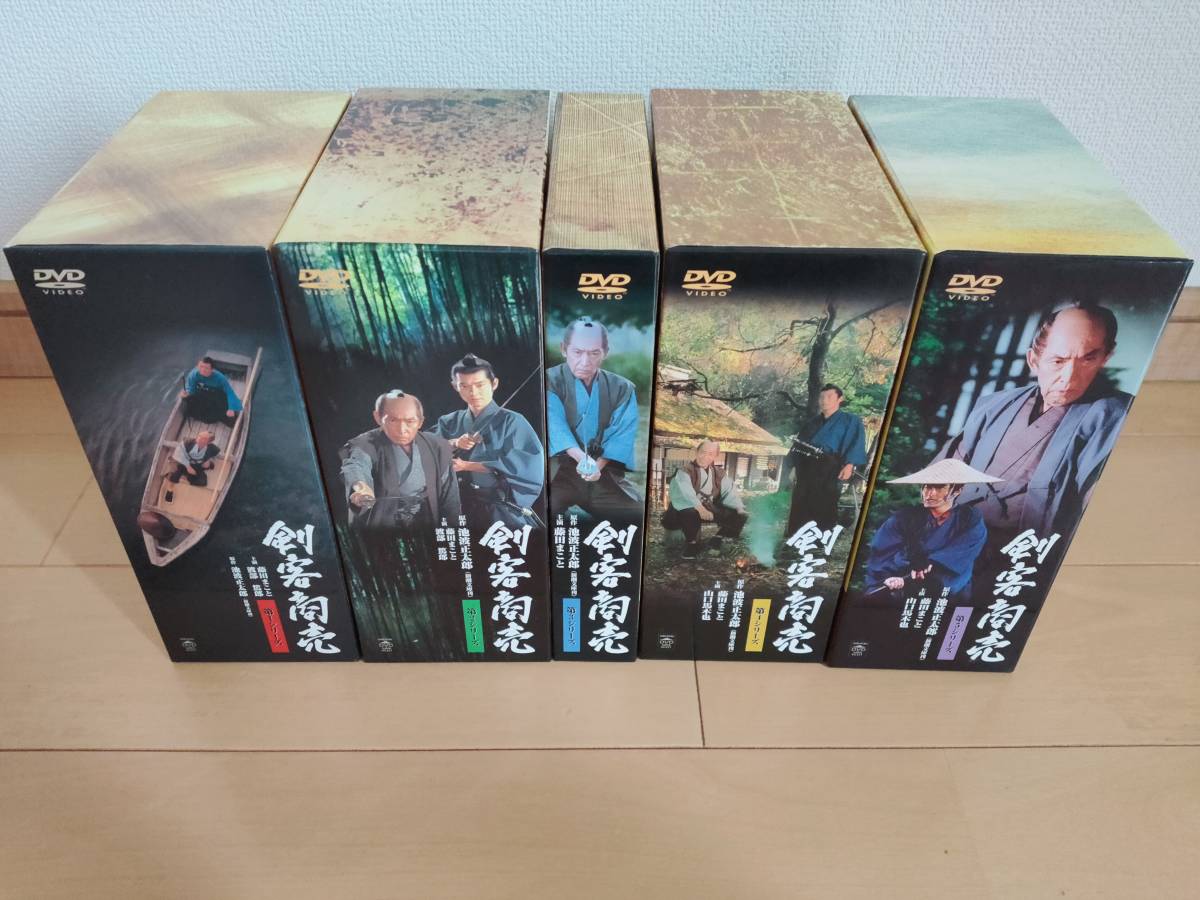 剣客商売　DVD-BOX 第1集～第５集 全２２枚　（個人出品）