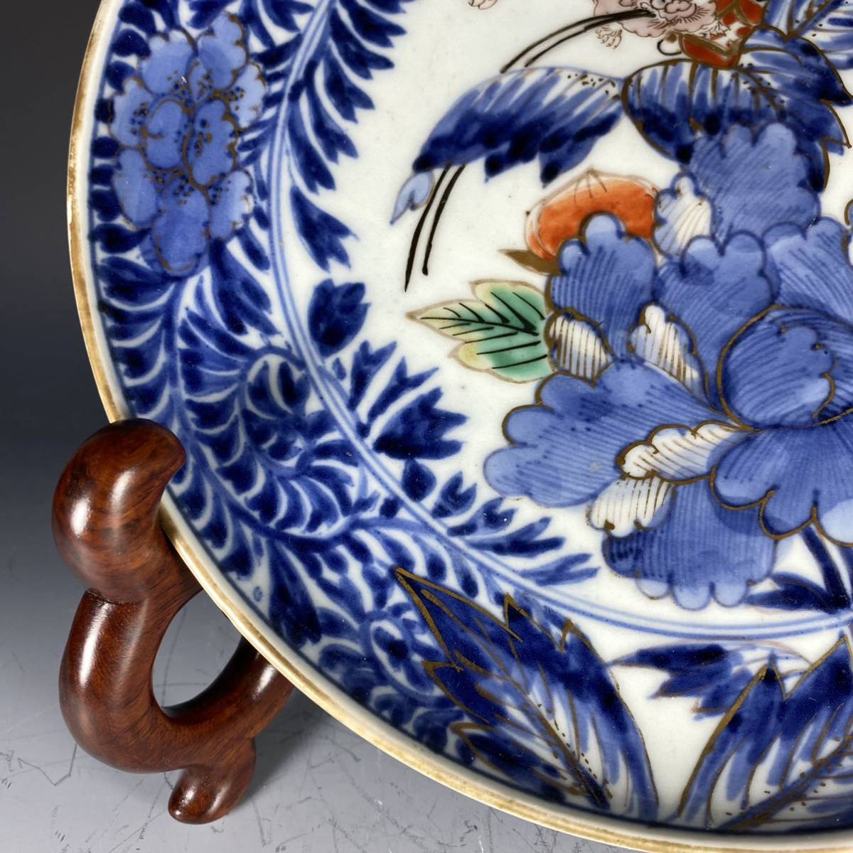 大聖寺伊万里　金襴手　梅に柘榴　蕪の図　向付　E049AS-CWs ☆華心☆ CWs-E049mS 大聖寺伊万里 金襴手 梅に柘榴 蕪の図 向付