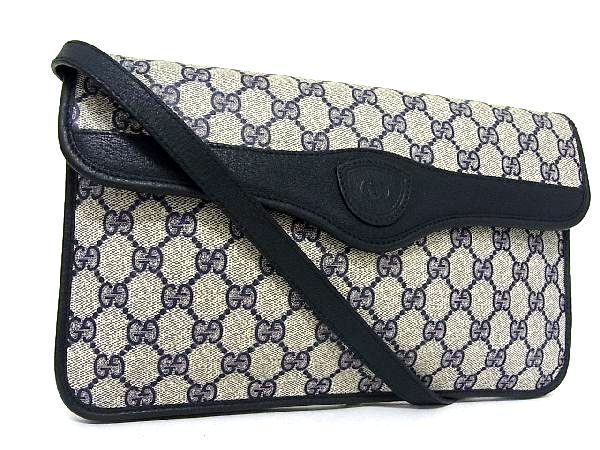 1円 □美品□ GUCCI グッチ オールドグッチ ヴィンテージ GG柄 PVC