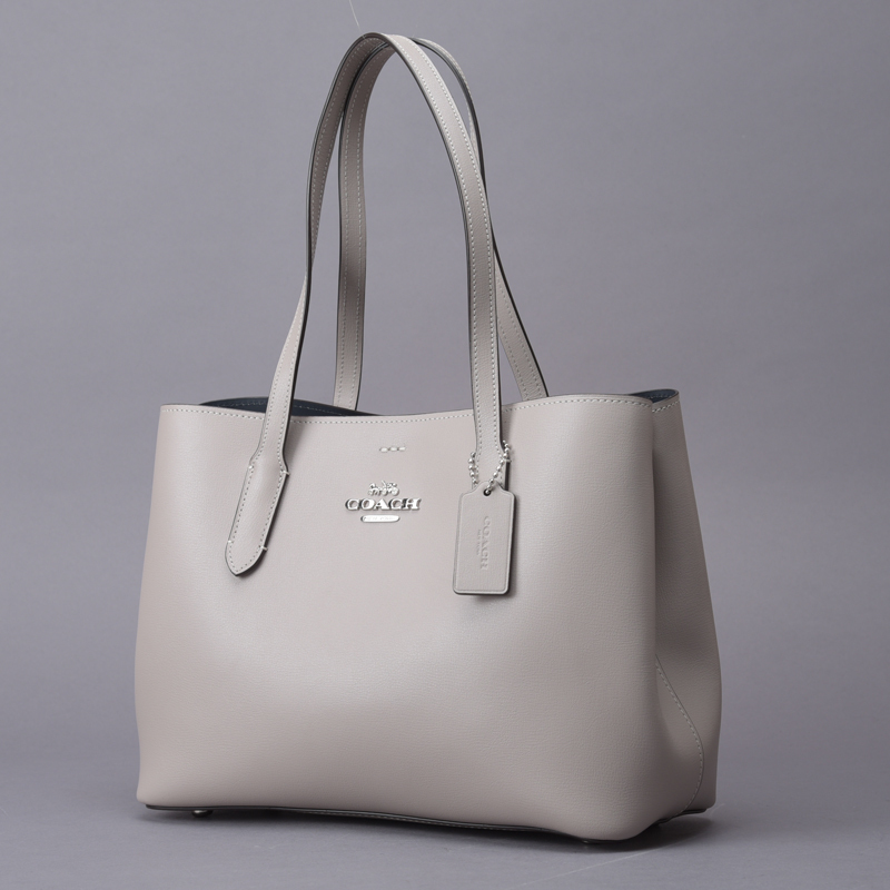 1円 未使用 極美品 COACH コーチ アベニュー トートバッグ ショルダーバッグ F48733 レザー グレーバーチ ビジネスバッグ 肩掛け 鞄 Mk.g