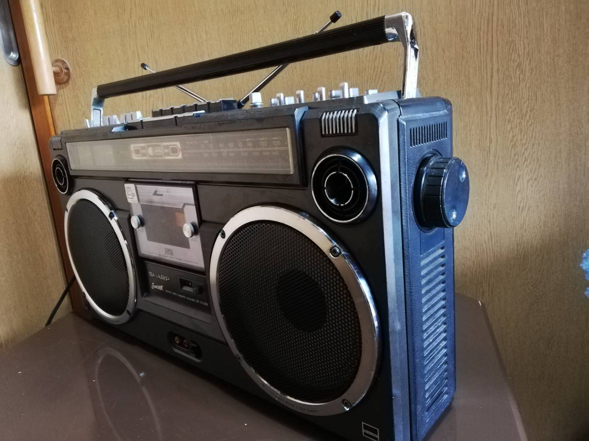 SHARP ラジカセ GF-303SB ラジカセGF-303 動作品SHARP 昭和 SHARP