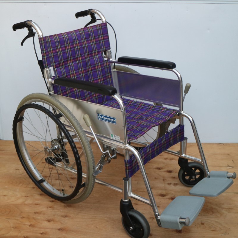 カワムラサイクル 介助用車椅子 パープル カワムラサイクル 介助用