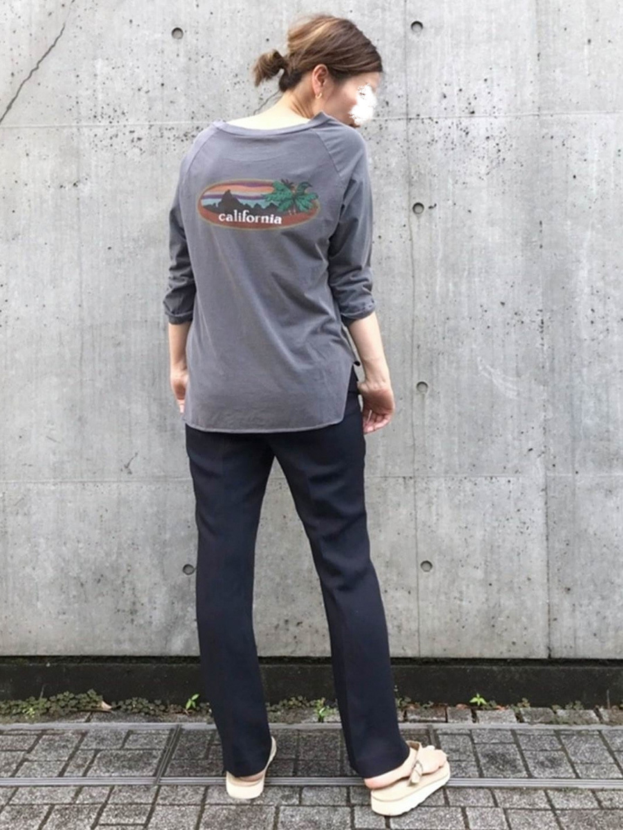 DEUXIEME CLASSE ドゥーズィエムクラス ラグランバックプリントTシャツ