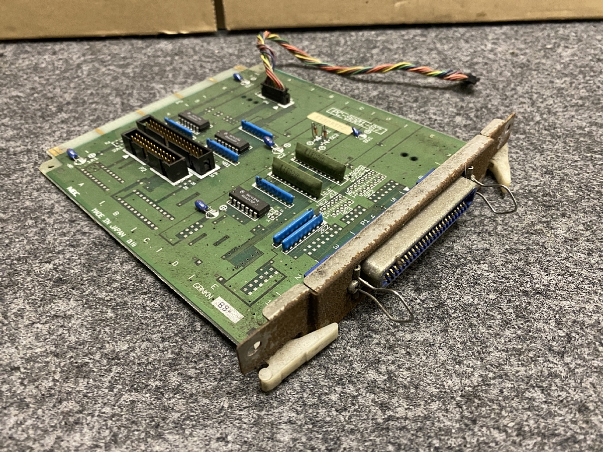 ■NEC PC-9801-87 拡張ボード ジャンク NEC PC-9801-87 FDDインターフェイスボード ケーブル無し 錆酷い