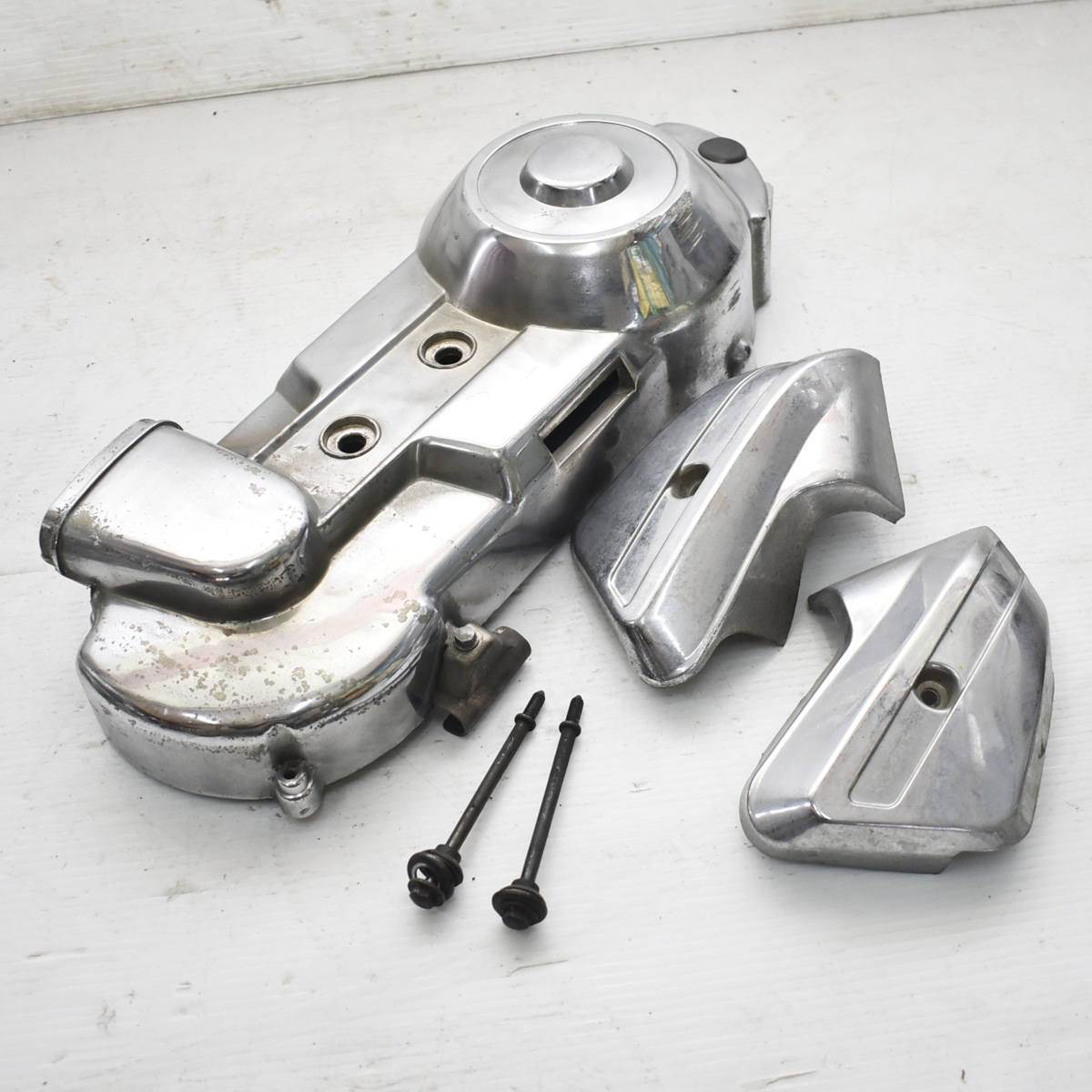 ホンダ フュージョン MF02 メッキ エンジンカバー フォークカバー