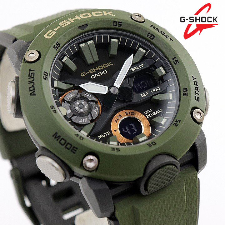 【激安大特価，高品質】 1円 正規CASIOカシオGショックG-SHOCKスポーツクロノ カーボンコアガード 200m防水ウレタンベルトダイバー立体文字盤腕時計緑(コラボレーションモデル)｜売買されたオークション情報、yahooの商 G-SHOCK