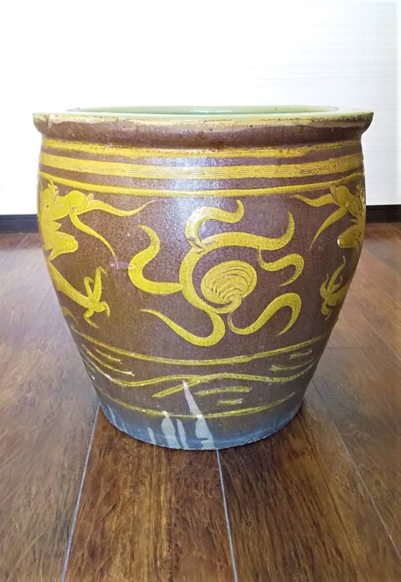 睡蓮鉢 : 陶器 メダカ鉢 | 水鉢 金魚鉢 ⁄ 山野草の石田精華園 信楽焼