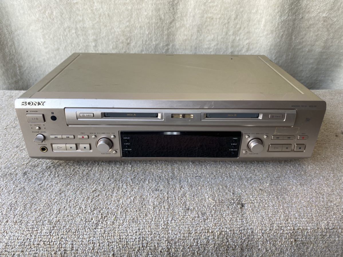 SONY/ソニー MDS-W1 ダブル.MDデッキ 録再OK