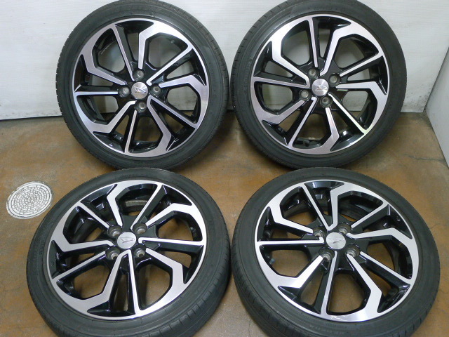 コペン純正アルミ 16インチ ホイールセット 165/50R16 ダイハツ コペン LA400K 純正 アルミホイール 165/50R16 16×4.5J 4H