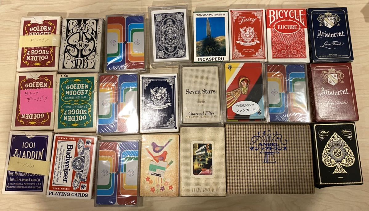 オールドデックセット ゴールデンナゲット BICYCLE オハイオ SMOKE DAN