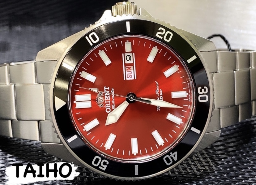 オリエント マコ 赤 クロノグラフ オリエント ORIENT スポーツ