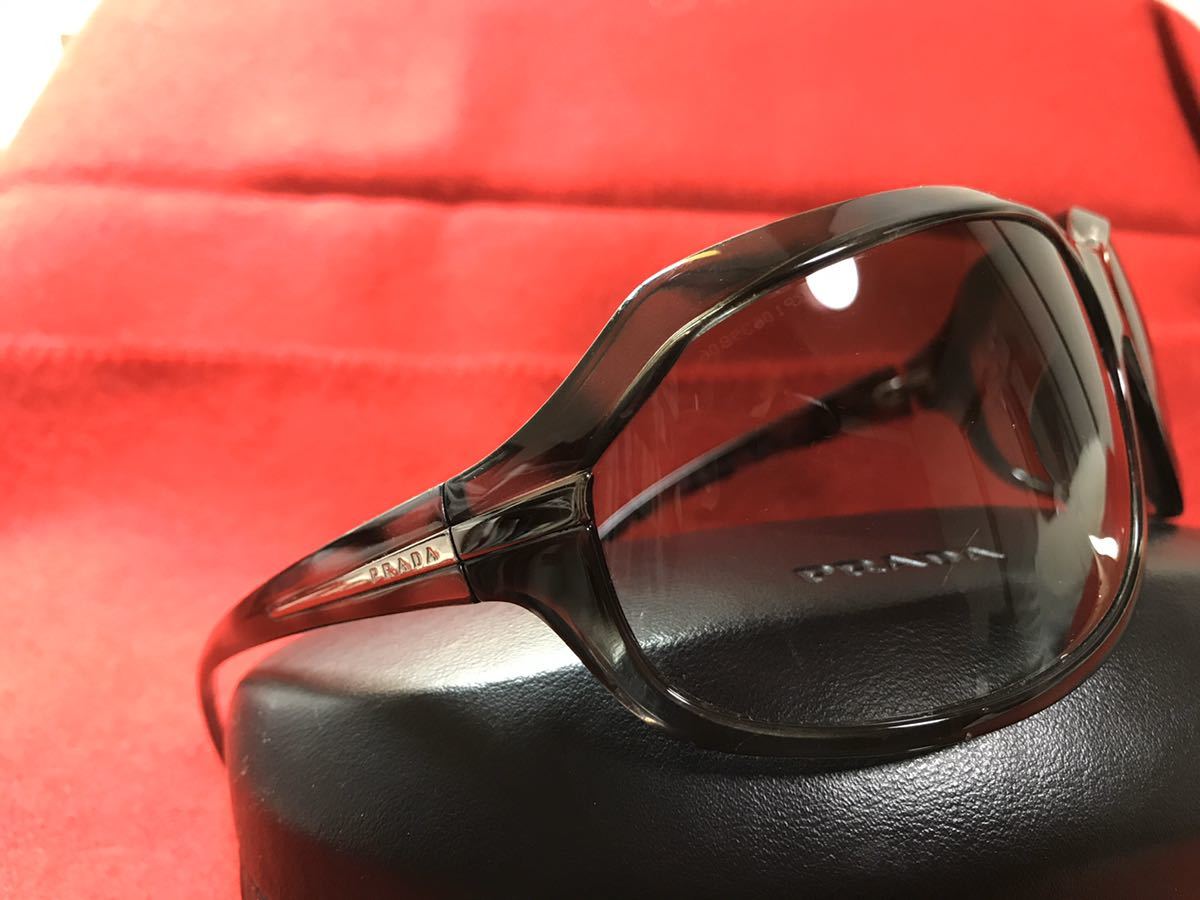 GACKT同型同色☆PRADA サングラス SPR14G マーブルブラック プラダ 