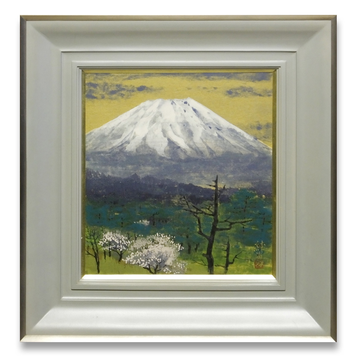  交渉可 おたからや美術画廊 後藤純男 春富士 風景画 共シール 雪化粧 桜 さくら 不二 自然 絵画 原画 日本画 50110ta(山水、風月)｜売買されたオークション情報、yahooの商品情報をアーカイブ公 山水、風月