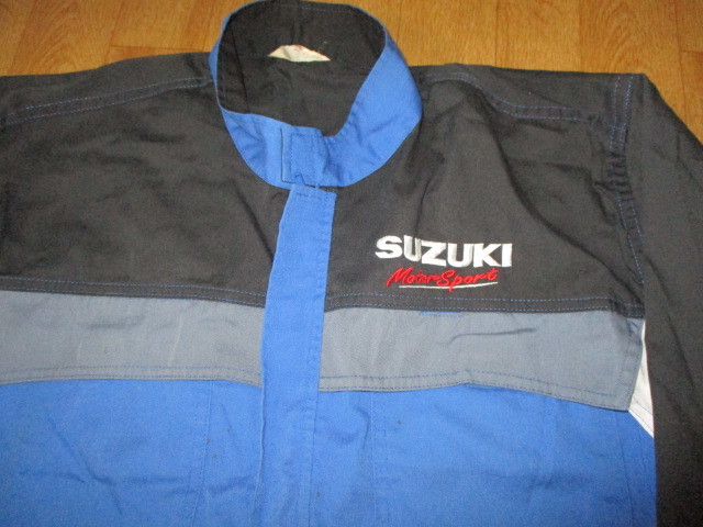スズキモータースレーシングバイクショップ　ビンテージ　オフィシャルメンテナンスメカニックピット作業ツナギ 中古　サイズM_5