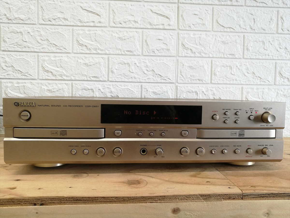 ☆YAMAHA CDR-D651 CD-R/CD-RWレコーダー ジャンク品 j4467 CDR-D651