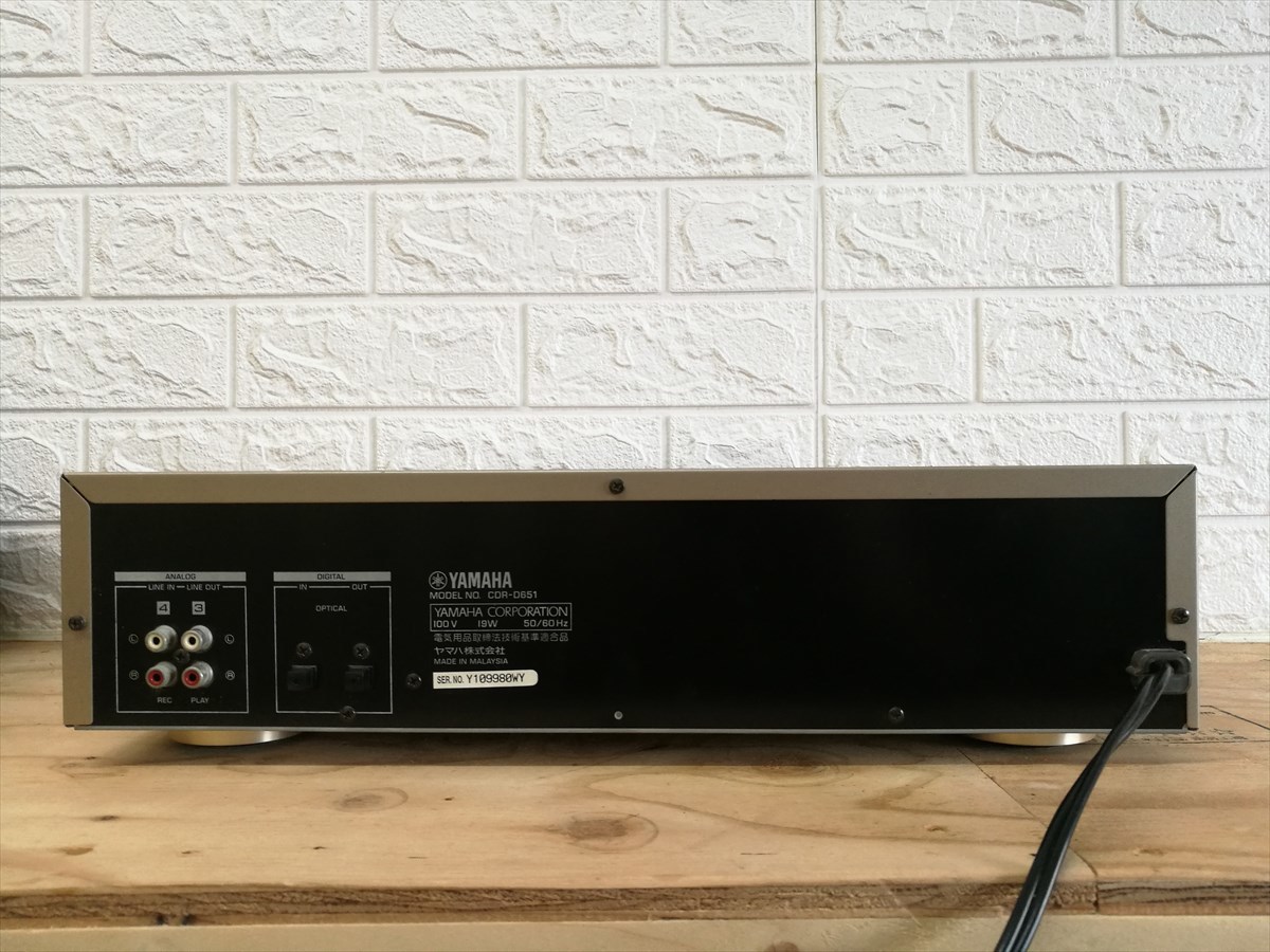 ☆YAMAHA CDR-D651 CD-R/CD-RWレコーダー ジャンク品 j4467 CDR-D651
