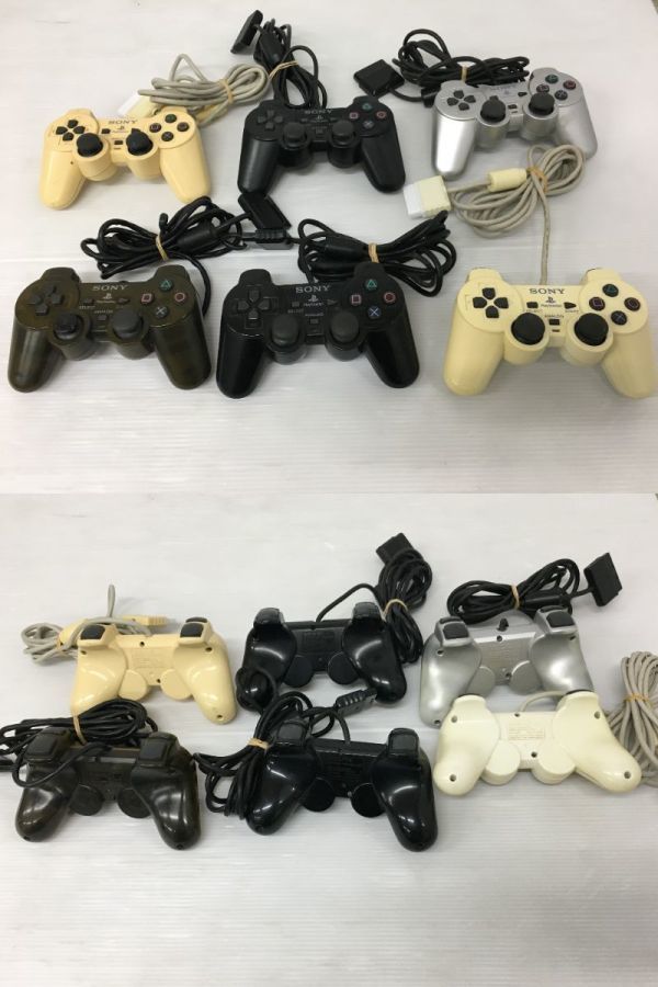 K18 278 0502 047 ジャンク プレイステーション Ps Ps2 Ps3 コントローラーセット 25個 純正品 社外品 Ps初期型 Dualshock2 3 他 コントローラー 売買されたオークション情報 Yahooの商品情報をアーカイブ公開 オークファン Aucfan Com